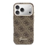Apple iPhone 17 Pro Max Kılıf Guess Orjinal Lisanslı M-safe Şarj Özellikli Script Yazı Logolu 4G Desenli Kapak