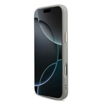 Apple iPhone 17 Pro Max Kılıf Guess Orjinal Lisanslı 4G Büyük Metal Kamera Çerçeveli ve Logolu Glitter Kapak