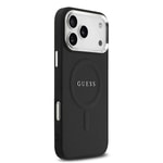 Apple iPhone 17 Pro Max Kılıf Guess Orjinal Lisanslı M-safe Şarj Özellikli Klasik Yazı Logolu PU Deri Kapak
