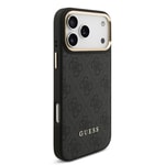 Apple iPhone 17 Pro Max Kılıf Guess Orjinal Lisanslı M-safe Şarj Özellikli Askılı ve 4G Logo Kartlıklı Kapak