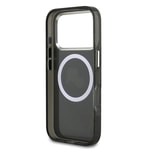 Apple iPhone 17 Pro Max Kılıf Karl Lagerfeld Orjinal Lisanslı Parlayan Simli Karl & Choupette Heads Kapak