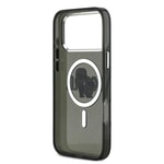 Apple iPhone 17 Pro Max Kılıf Karl Lagerfeld Orjinal Lisanslı Parlayan Simli Karl & Choupette Sketch Logo Kapak