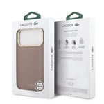 Apple iPhone 17 Pro Max Kılıf Lacoste Orjinal Lisanslı M-safe Şarj Özellikli Champs Elysees PU Deri Tasarımlı Kapak