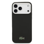 Apple iPhone 17 Pro Max Kılıf Lacoste Orjinal Lisanslı M-safe Şarj Özellikli PU Pike Desenli Standlı Metal Logolu Kapak