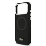 Apple iPhone 17 Pro Max Kılıf Lacoste Orjinal Lisanslı M-safe Şarj Özellikli İkonik Logolu Metal Kamera Çerçeveli Silikon Kapak