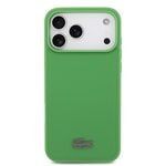 Apple iPhone 17 Pro Max Kılıf Lacoste Orjinal Lisanslı M-safe Şarj Özellikli PU Pike Desenli Metal Logolu Kartlıklı Kapak