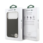Apple iPhone 17 Pro Max Kılıf Lacoste Orjinal Lisanslı M-safe Şarj Özellikli Champs Elysees PU Deri Tasarımlı Kapak
