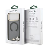 Apple iPhone 17 Pro Max Kılıf Lacoste Orjinal Lisanslı M-safe Şarj Özellikli Gold Timsah Logolu Buzlu Kapak