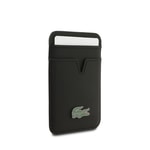 Apple iPhone 17 Pro Max Kılıf Lacoste Orjinal Lisanslı M-safe Şarj Özellikli PU Pike Desenli Metal Logolu Kartlıklı Kapak