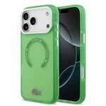 Apple iPhone 17 Pro Max Kılıf Lacoste Orjinal Lisanslı M-safe Şarj Özellikli İkonik Timsah Logolu Buzlu Kapak