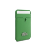 Apple iPhone 17 Pro Max Kılıf Lacoste Orjinal Lisanslı M-safe Şarj Özellikli PU Pike Desenli Metal Logolu Kartlıklı Kapak