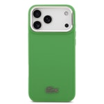 Apple iPhone 17 Pro Max Kılıf Lacoste Orjinal Lisanslı M-safe Şarj Özellikli PU Pike Desenli Standlı Metal Logolu Kapak