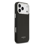 Apple iPhone 17 Pro Max Kılıf Lacoste Orjinal Lisanslı M-safe Şarj Özellikli Champs Elysees PU Deri Tasarımlı Kapak