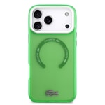Apple iPhone 17 Pro Max Kılıf Lacoste Orjinal Lisanslı M-safe Şarj Özellikli İkonik Timsah Logolu Buzlu Kapak