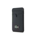Apple iPhone 17 Pro Max Kılıf Lacoste Orjinal Lisanslı M-safe Şarj Özellikli PU Pike Desenli Metal Logolu Kartlıklı Kapak