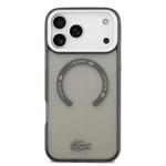 Apple iPhone 17 Pro Max Kılıf Lacoste Orjinal Lisanslı M-safe Şarj Özellikli İkonik Timsah Logolu Buzlu Kapak