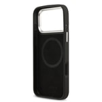 Apple iPhone 17 Pro Max Kılıf Lacoste Orjinal Lisanslı M-safe Şarj Özellikli PU Pike Desenli Standlı Metal Logolu Kapak