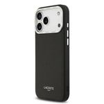 Apple iPhone 17 Pro Max Kılıf Lacoste Orjinal Lisanslı M-safe Şarj Özellikli Champs Elysees PU Deri Tasarımlı Kapak