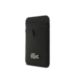 Apple iPhone 17 Pro Max Kılıf Lacoste Orjinal Lisanslı M-safe Şarj Özellikli PU Pike Desenli Metal Logolu Kartlıklı Kapak