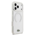 Apple iPhone 17 Pro Max Kılıf Lacoste Orjinal Lisanslı M-safe Şarj Özellikli İkonik Timsah Logolu Buzlu Kapak