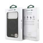 Apple iPhone 17 Pro Max Kılıf Lacoste Orjinal Lisanslı M-safe Şarj Özellikli İkonik Logolu Metal Kamera Çerçeveli Silikon Kapak