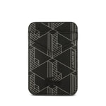 Apple iPhone 17 Pro Max Kılıf Lacoste Orjinal Lisanslı M-safe Şarj Özellikli PU Deri Tasarımlı Kartlıklı Karışık Monogram Desenli Kapak