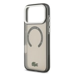 Apple iPhone 17 Pro Max Kılıf Lacoste Orjinal Lisanslı M-safe Şarj Özellikli İkonik Timsah Logolu Buzlu Kapak