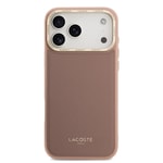 Apple iPhone 17 Pro Max Kılıf Lacoste Orjinal Lisanslı M-safe Şarj Özellikli Champs Elysees PU Deri Tasarımlı Kapak