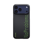 Apple iPhone 17 Pro Max Kılıf M-safe Şarj Özellikli Lumintex Teknolojili Fosforlu Aramid Fiber Pitaka Tactile Woven Aries Serisi Kapak