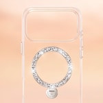Apple iPhone 17 Pro Max Kılıf M-safe Şarj Özellikli Simli Standlı Pynana Dancing Circle Trendy Serisi Kapak