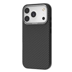 Apple iPhone 17 Pro Max Kılıf M-safe Şarj Özellikli 600D Metal Kamera Çerçeveli Raptic Aramid Fiber Serisi Kapak