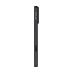Apple iPhone 17 Pro Max Kılıf M-safe Şarj Özellikli 1500D Aramid Fiber Pitaka Military-Grade Classic Serisi Black-Grey Twill Kapak