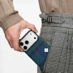 Apple iPhone 17 Pro Max Kılıf M-safe Şarj Özellikli Aramid Fiber Pitaka Flora in Grid Serisi Kapak
