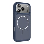 Apple iPhone 17 Pro Max Kılıf M-Safe Şarj Özellikli Metal Kamera Çerçeveli Zore Sanremo Silikon Kapak