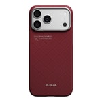 Apple iPhone 17 Pro Max Kılıf M-safe Şarj Özellikli Aramid Fiber Pitaka Harvard University Serisi Kapak