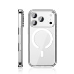 Apple iPhone 17 Pro Max Kılıf M-safe Şarj Özellikli Transparan Sert PC Wlons Pita Kapak