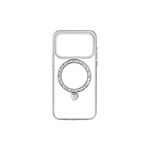 Apple iPhone 17 Pro Max Kılıf M-safe Şarj Özellikli Simli Standlı Pynana Dancing Circle Trendy Serisi Kapak