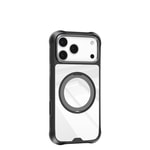 Apple iPhone 17 Pro Max Kılıf M-safe Şarj Özellikli Parmak Ring Standlı Airbag Tasarımlı Mutural Obsidian Serisi Kapak