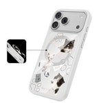 Apple iPhone 17 Pro Max Kılıf M-safe Şarj Özellikli 3D Baskılı Tasarım Mutural The Cat Serisi Kapak