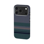 Apple iPhone 17 Pro Max Kılıf M-safe Şarj Özellikli Karbon Fiber Tasarımlı Benks Aurora ArmorPro Kevlar Kapak