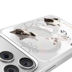 Apple iPhone 17 Pro Max Kılıf M-safe Şarj Özellikli 3D Baskılı Tasarım Mutural The Cat Serisi Kapak