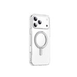 Apple iPhone 17 Pro Max Kılıf M-safe Şarj Özellikli  Wiwu MCC-201 iShield Ultra Serisi Standlı Crystal Sert PC Kapak