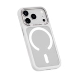 Apple iPhone 17 Pro Max Kılıf M-safe Şarj Özellikli Teknoloji Desenli Skinarma Helio Mag Charge Standlı Kapak