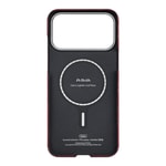 Apple iPhone 17 Pro Max Kılıf M-safe Şarj Özellikli Aramid Fiber Pitaka Tactile Woven Monogram Serisi Kapak
