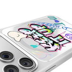 Apple iPhone 17 Pro Max Kılıf M-safe Şarj Özellikli 3D Baskılı Tasarım Mutural Graffiti Serisi Kapak