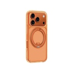 Apple iPhone 17 Pro Max Kılıf M-Safe Şarj Özellikli Airbag Tasarımlı Standlı AmazingThing Titan Pro MagSpin Kapak
