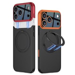 Apple iPhone 17 Pro Max Kılıf M-safe Şarj Özellikli 360 Derece Standlı Çift Parçalı Zore Torino Kapak