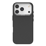 Apple iPhone 17 Pro Max Kılıf M-safe Şarj Özellikli 600D Metal Kamera Çerçeveli Raptic Aramid Fiber Serisi Kapak