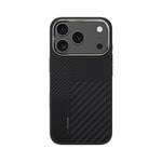 Apple iPhone 17 Pro Max Kılıf M-safe Şarj Özellikli Karbon Fiber Benks Montage Hybrid ArmorPro Kevlar Kapak