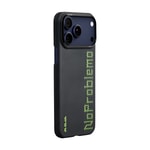 Apple iPhone 17 Pro Max Kılıf M-safe Şarj Özellikli Lumintex Teknolojili Fosforlu Aramid Fiber Pitaka Tactile Woven Aries Serisi Kapak